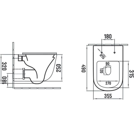 Унитаз подвесной безободковый Vincea Evo VT1-34SMC с тонкой крышкой микролифт, капучино матовый, Цвет производителя: бежевый фото 9
