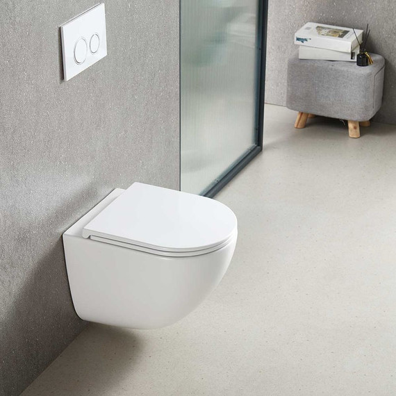 Унитаз подвесной Vincea Bien VT1-51T с тонкой крышкой микролифт (Система смыва торнадо) - 6 Унитаз подвесной Vincea Bien VT1-51T с тонкой крышкой микролифт (Система смыва торнадо) фото 6