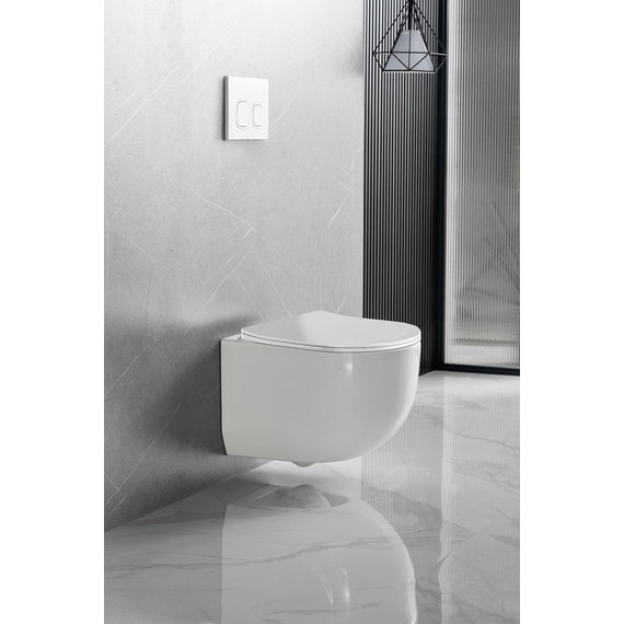 Унитаз подвесной Vincea Globo VT1-52T с тонкой крышкой микролифт (Система смыва торнадо) фото 4