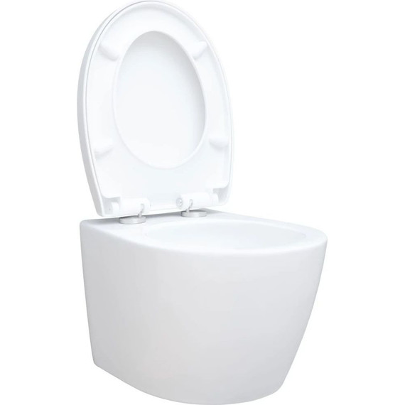 Унитаз подвесной безободковый Aquanet ZV-1 303977 с крышкой микролифт фото 12