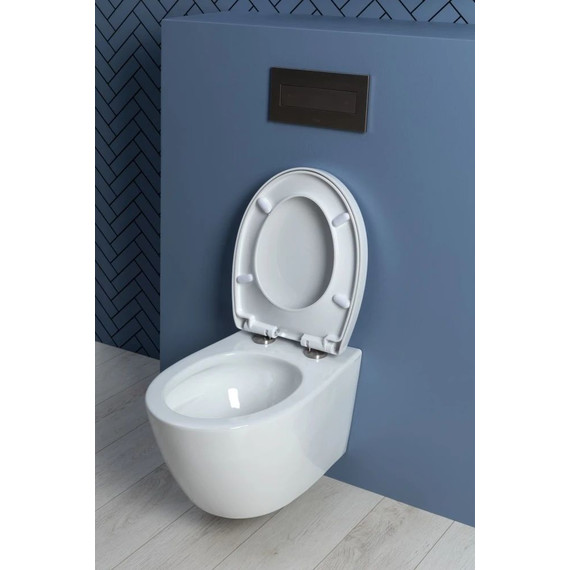 Унитаз подвесной безободковый Aquanet ZV-1 303977 с крышкой микролифт фото 23