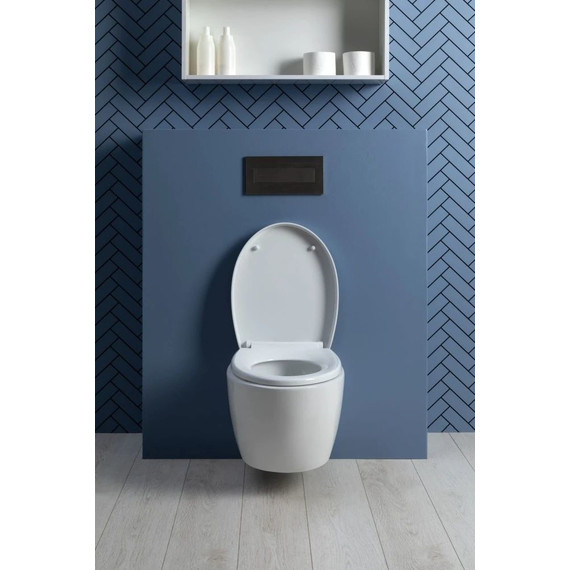 Унитаз подвесной безободковый Aquanet ZV-1 303977 с крышкой микролифт фото 27