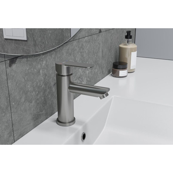 Смеситель для раковины Esko Orlando OL 26, никель матовый фото 2