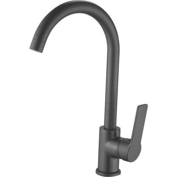 Смеситель для кухни Esko Singapore black SB 519, чёрный матовый фото 