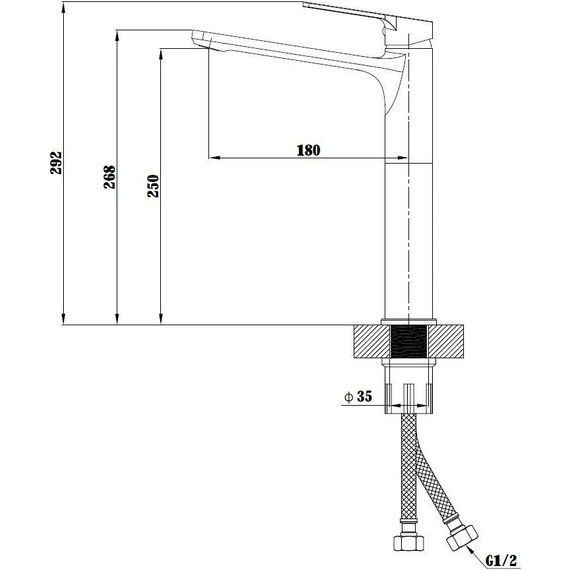 Смеситель для раковины высокий Esko St.-Petersburg SPb 25 фото 2