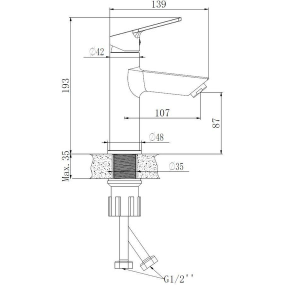 Смеситель для раковины Esko St.-Petersburg SPb 26M фото 2
