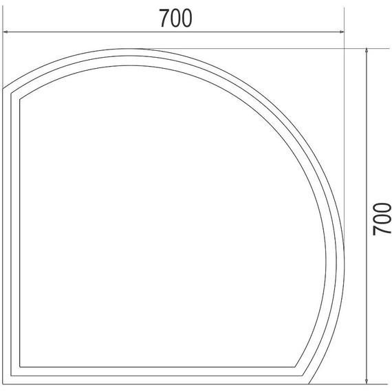 Зеркало Azario Lima 70 см AZ-Z-079ELM фото 4