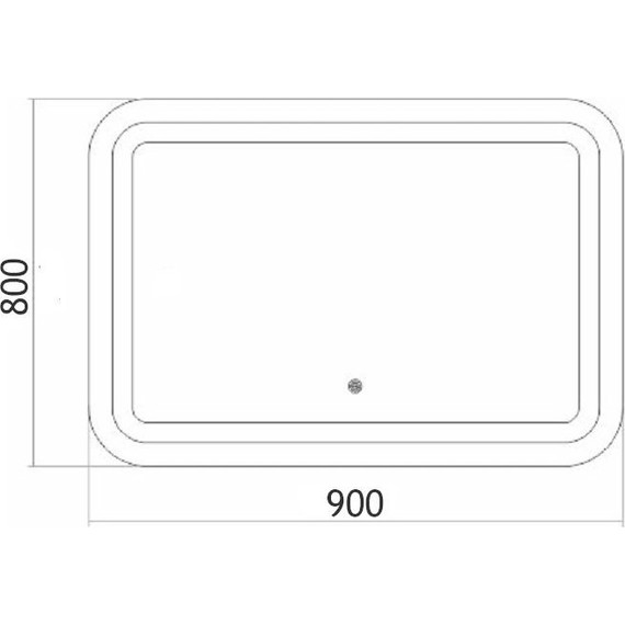 Зеркало Loranto Стиль 90 см CS00083956 фото 3