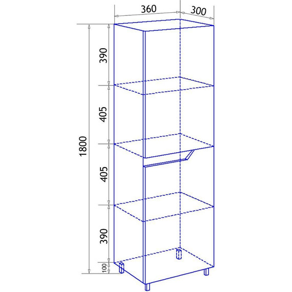 Пенал напольный Loranto Mari 36 см CS00086022 R - 6 Пенал напольный Loranto Mari 36 см CS00086022 R фото 6