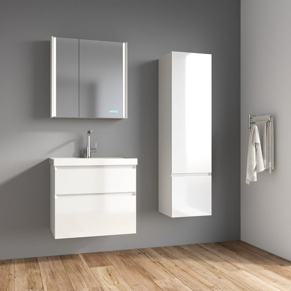 Пенал подвесной Azario Velluto 40 см CS00088605, белый матовый фото 9