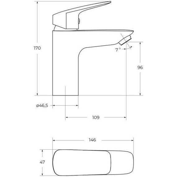 Смеситель для раковины BelBagno DUE-LVM-CRM-W0 - 6 Смеситель для раковины BelBagno DUE-LVM-CRM-W0 фото 6