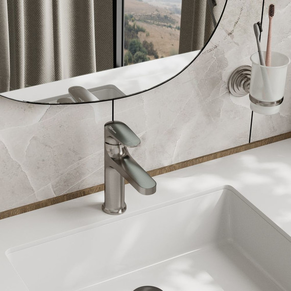 Смеситель для умывальника WasserKraft Spree 1403, никель фото 2