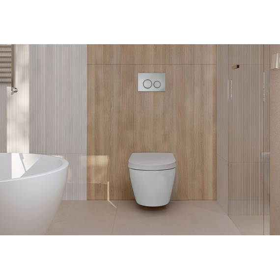 Инсталляция с подвесным унитазом-биде комплект: Tece Spring S955799 сиденье микролифт, кнопка смыва хром - 3 Инсталляция с подвесным унитазом-биде комплект: Tece Spring S955799 сиденье микролифт, кнопка смыва хром фото 3