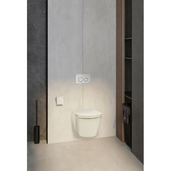 Инсталляция с подвесным унитазом-биде комплект: Tece Spring S955799 сиденье микролифт, кнопка смыва хром - 4 Инсталляция с подвесным унитазом-биде комплект: Tece Spring S955799 сиденье микролифт, кнопка смыва хром фото 4