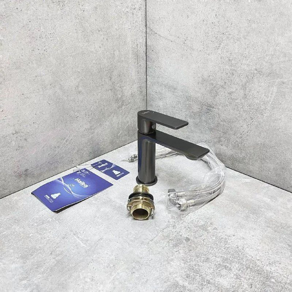 Смеситель для раковины Haiba HB10639-3, графит фото 5