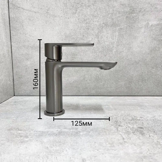 Смеситель для раковины Haiba HB10639-3, графит фото 8