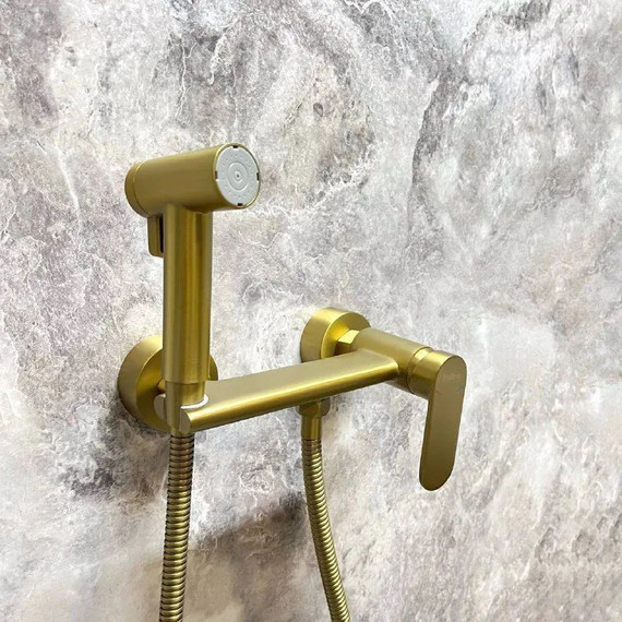 Набор для гигиенического душа Haiba HB5516-5, золото - 3 Набор для гигиенического душа Haiba HB5516-5, золото фото 3