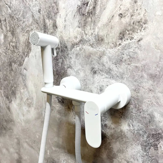 Набор для гигиенического душа Haiba HB5516-8, белый - 4 Набор для гигиенического душа Haiba HB5516-8, белый фото 4