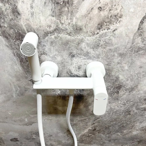 Набор для гигиенического душа Haiba HB5516-8, белый - 5 Набор для гигиенического душа Haiba HB5516-8, белый фото 5