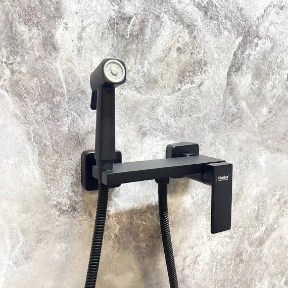 Набор для гигиенического душа Haiba HB5517-7, чёрный матовый фото 5