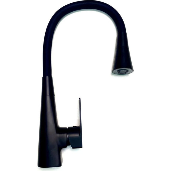 Смеситель для кухни Haiba HB73823-7, чёрный матовый фото 3