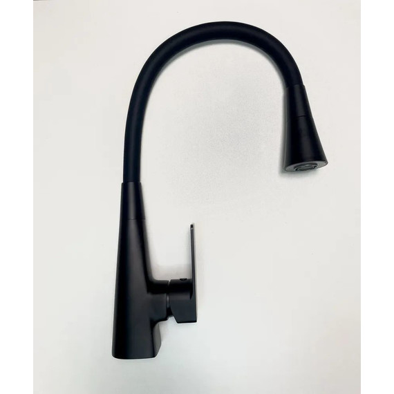 Смеситель для кухни Haiba HB73823-7, чёрный матовый фото 4