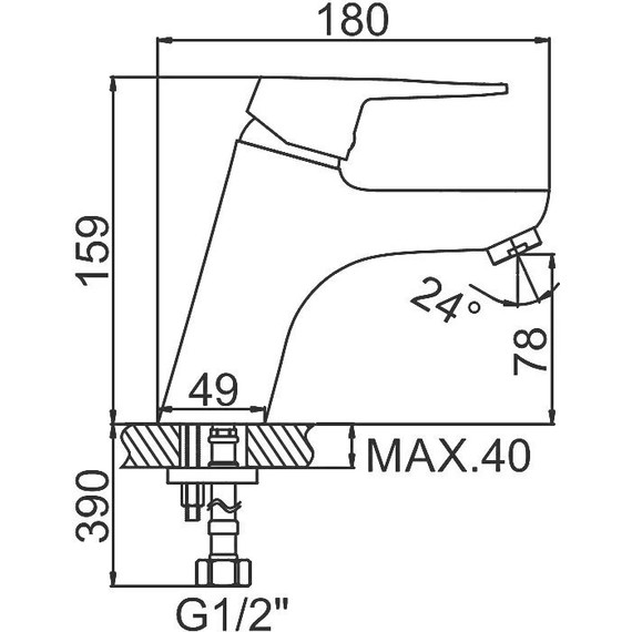 Смеситель для раковины Ledeme L1040 фото 11