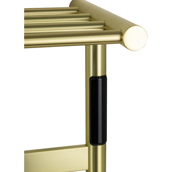 Полотенцесушитель электрический Kraftte с полкой П5 550x500 мм 44021, бронза фото 3