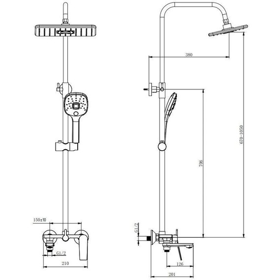 Душевая стойка Belz B24533 фото 4