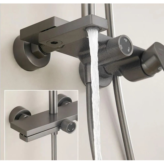 Душевая стойка Belz B24678-3, графит фото 2