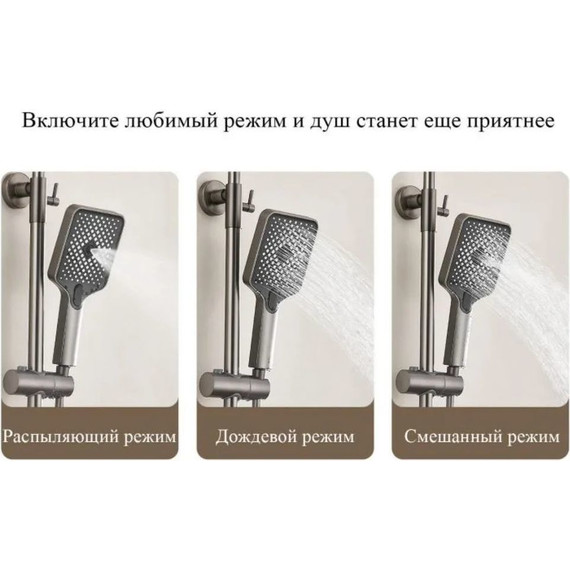 Душевая стойка Belz B24678-3, графит фото 7