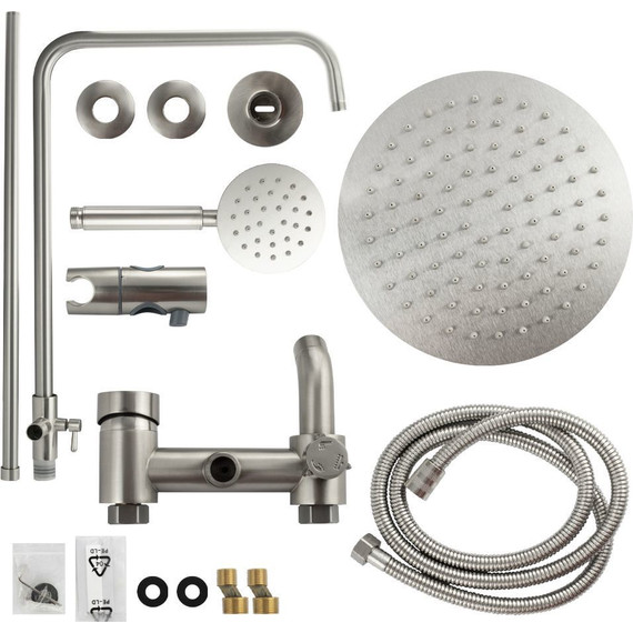 Душевая стойка Brimix 3085, сатин фото 4