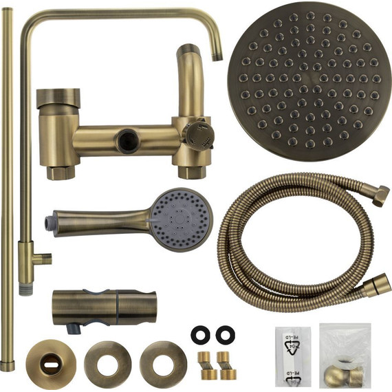 Душевая стойка Brimix 3086, бронза - 4 Душевая стойка Brimix 3086, бронза фото 4