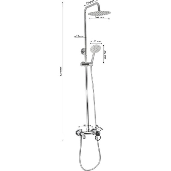 Душевая стойка Brimix 3087 фото 8