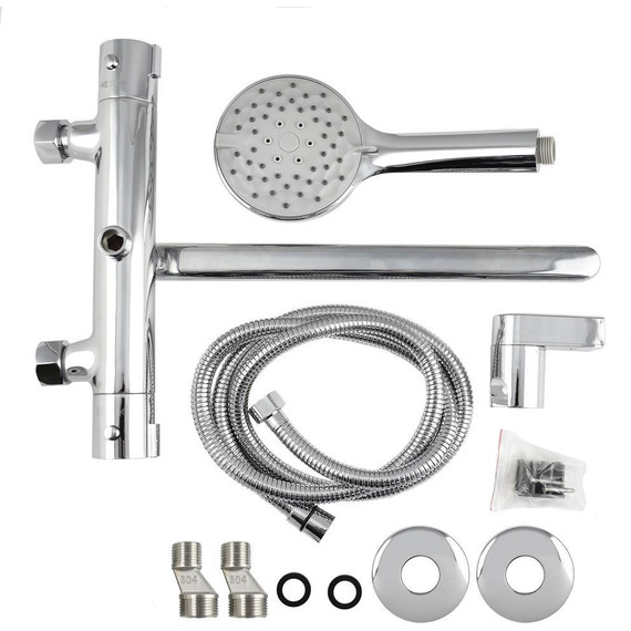 Смеситель для ванны с термостатом Brimix 3298 с душевым гарнитуром фото 4