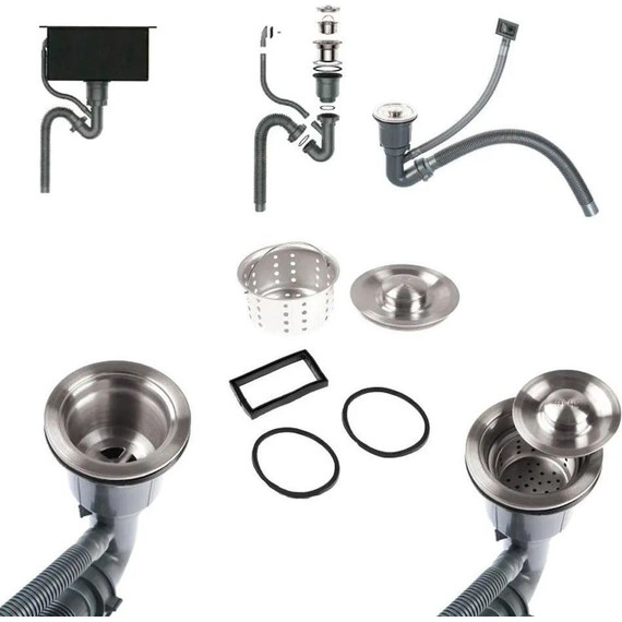 Кухонная мойка Gerhans K35044BD 1 мм, графит - 6 Кухонная мойка Gerhans K35044BD 1 мм, графит фото 6