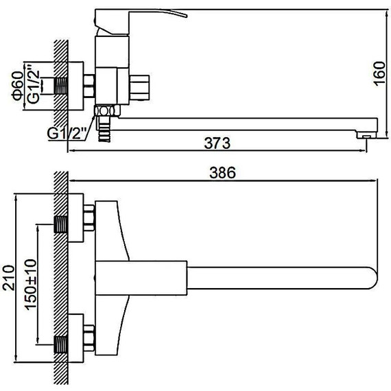 Смеситель для ванны Ledeme L72217 фото 2