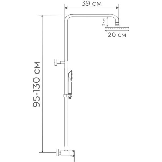 Душевая стойка Mixxus SUS-003-J - 2 Душевая стойка Mixxus SUS-003-J фото 2