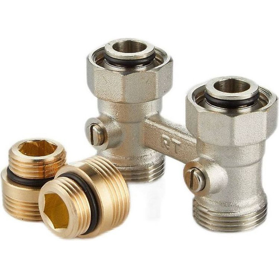 Узел нижнего подключения прямой Royal Thermo 1/2"х3/4"EK RTE 07.00001 фото 2