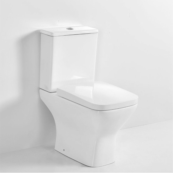 Унитаз-компакт безободковый Mirsant Link PP с крышкой микролифт фото 5