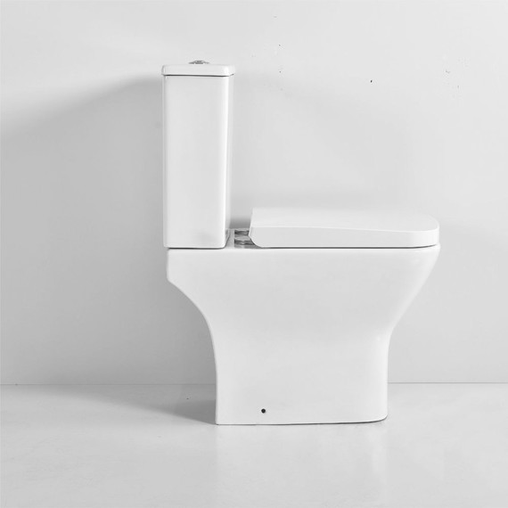 Унитаз-компакт безободковый Mirsant Link PP с крышкой микролифт фото 6