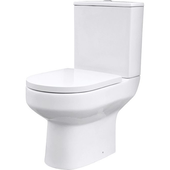 Унитаз-компакт безободковый Mirsant Slim UF с крышкой микролифт фото 2