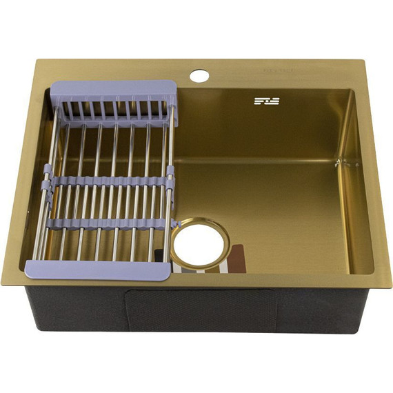 Кухонная мойка Fabia Profi 60503Z 0.8 мм, золото фото 2