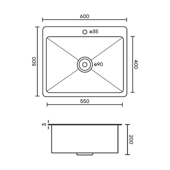 Кухонная мойка Fabia Profi 60503Z 0.8 мм, золото фото 8