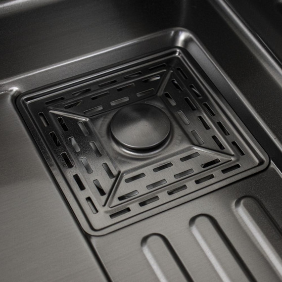 Кухонная мойка Fabia Profi 65503G 0.8 мм, сатин фото 5