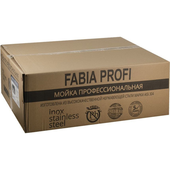 Кухонная мойка Fabia Profi 65503G 0.8 мм, сатин фото 7