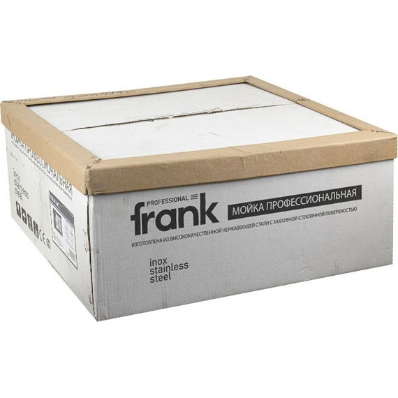 Кухонная мойка Frank Profi 9503 1 мм, чёрное стекло фото 2