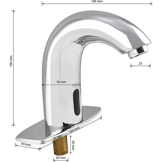 Смеситель для раковины Brimix 084 фото 9