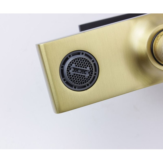 Смеситель для ванны Bronze de Luxe Element EL03GB, матовое золото/чёрный фото 2