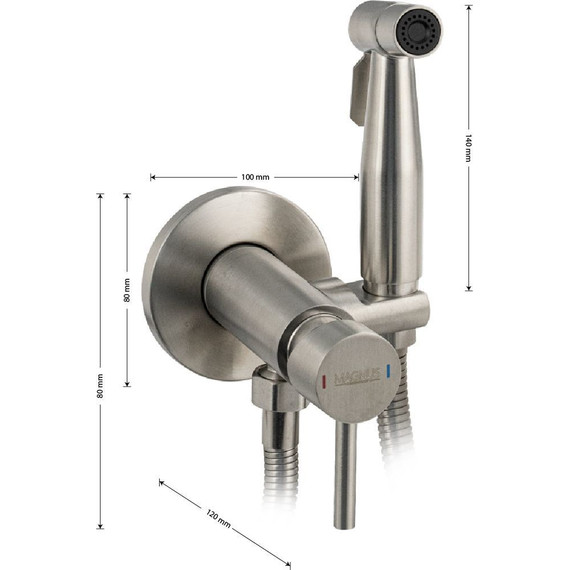 Набор для гигиенического душа Magnus 2072, сатин фото 6